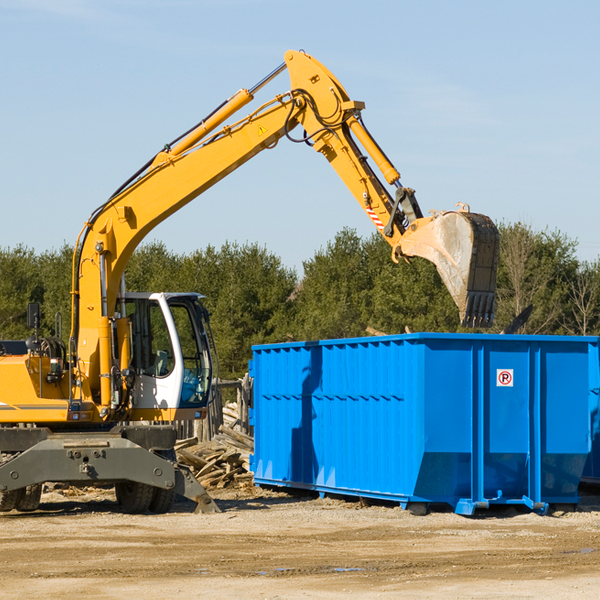 can i choose the location where the residential dumpster will be placed in Pasco County FL